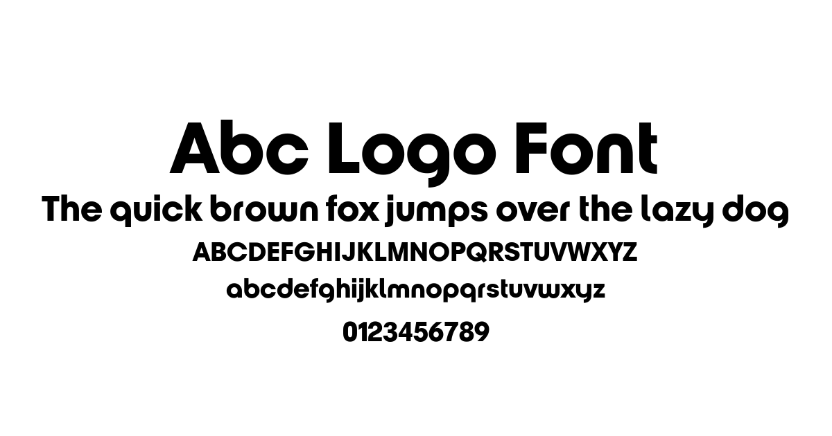 Abc Logo Font font preview