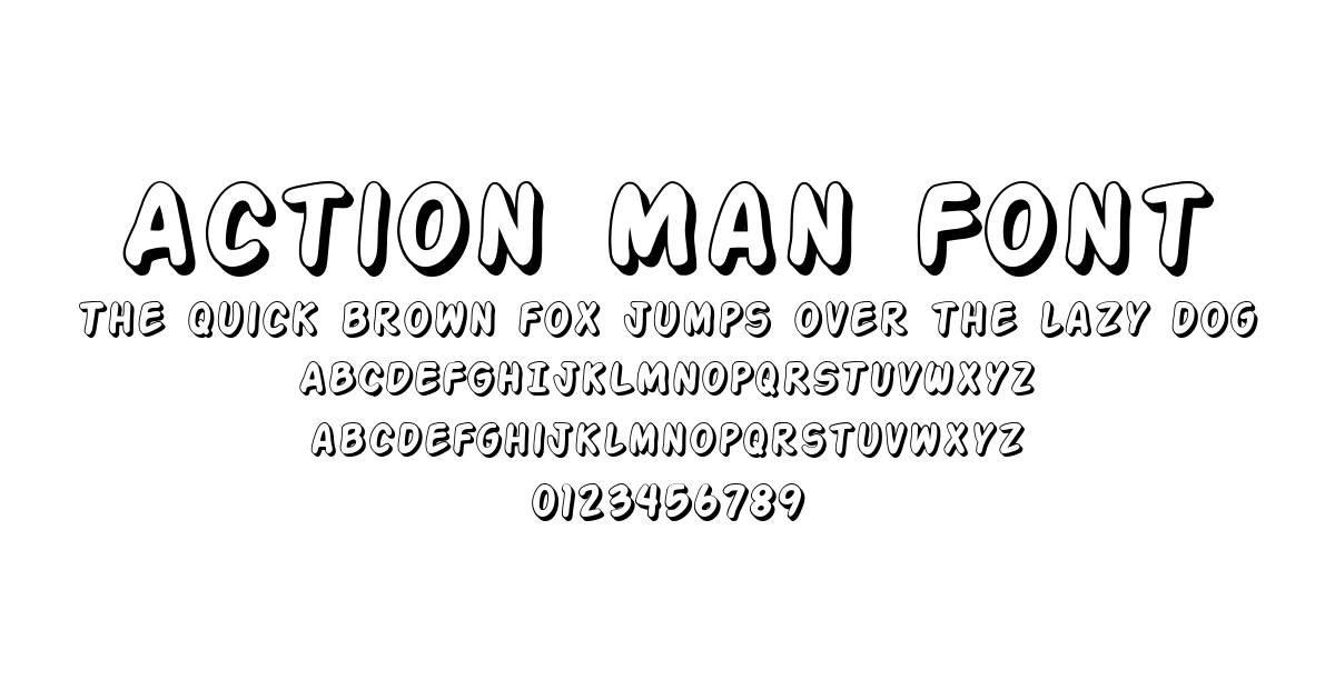 Action Man Font preview