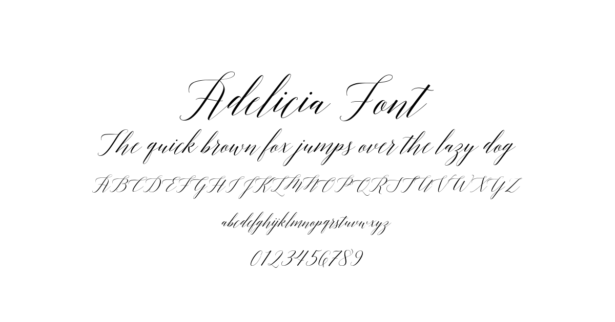 Adelicia Font preview