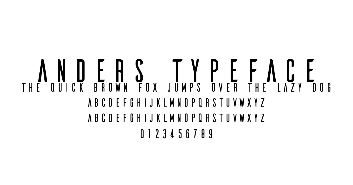 Anders Typeface font preview