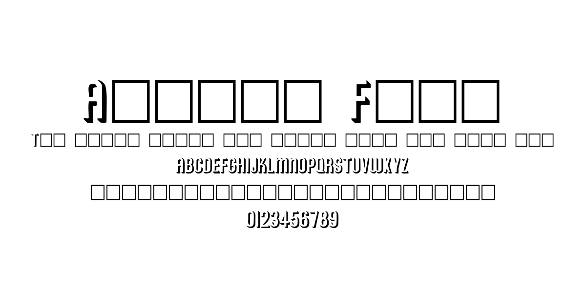 Archer Font font preview