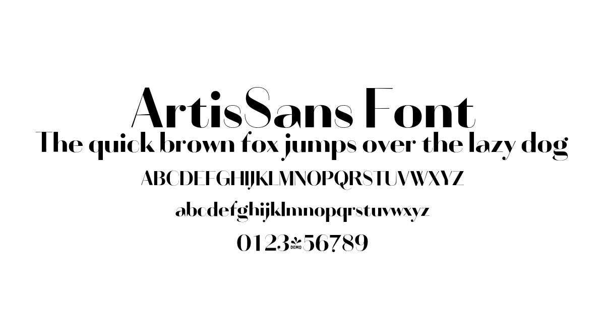 ArtisSans Font font preview