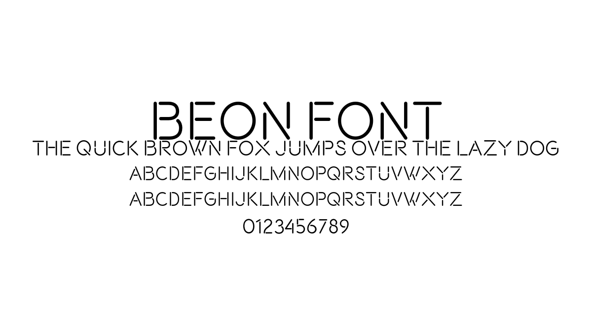 Beon Font font preview