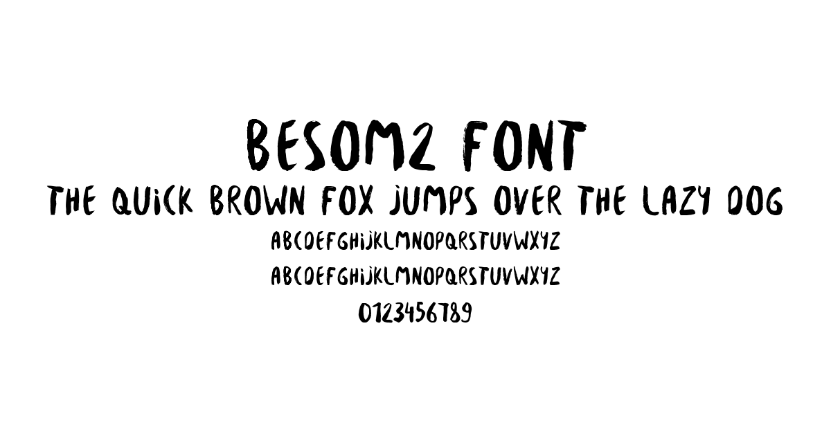 Besom2 Font font preview