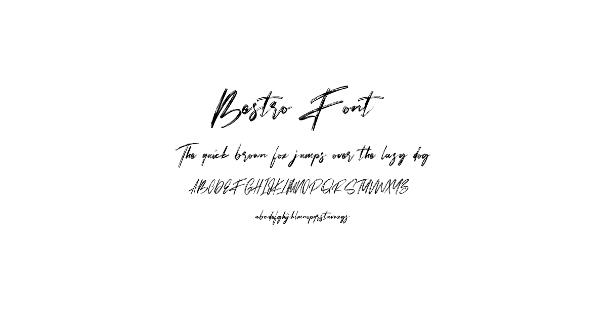 Bestro Font preview