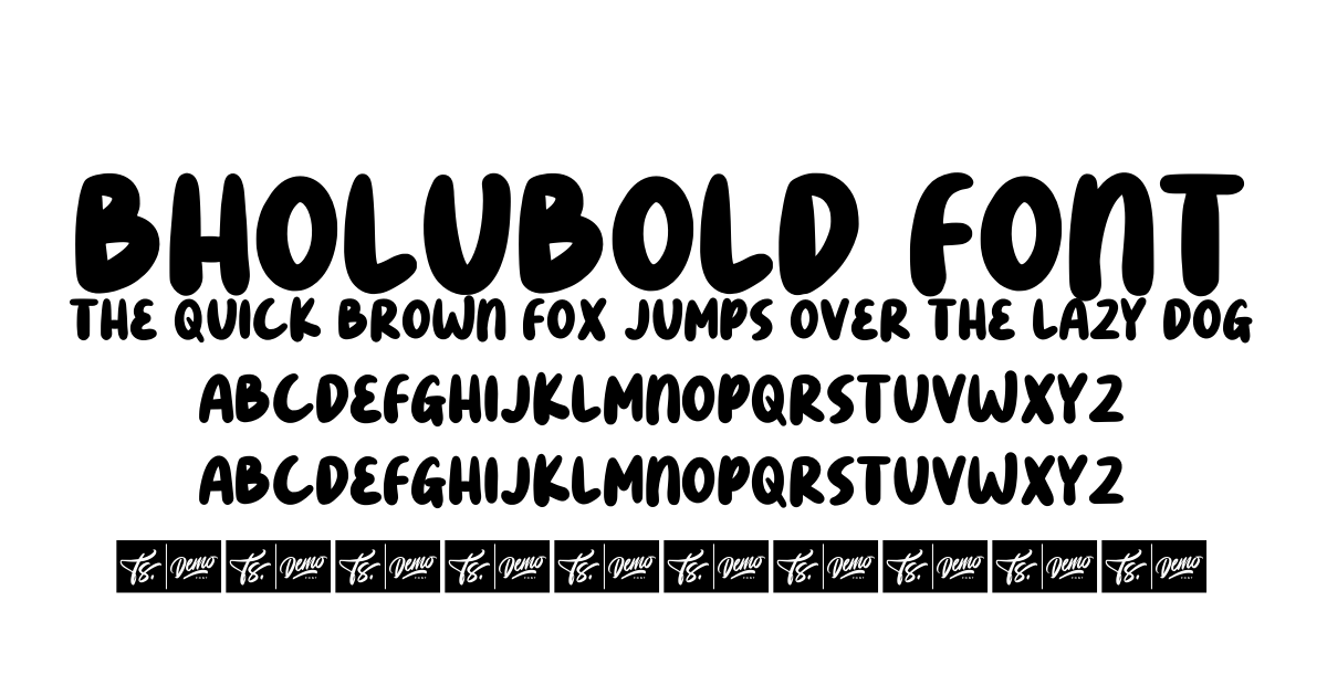 BholuBold Font font preview