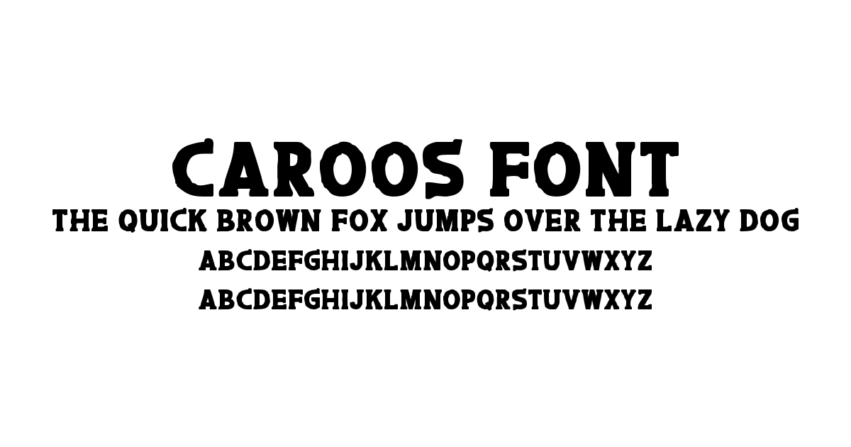 Caroos Font font preview