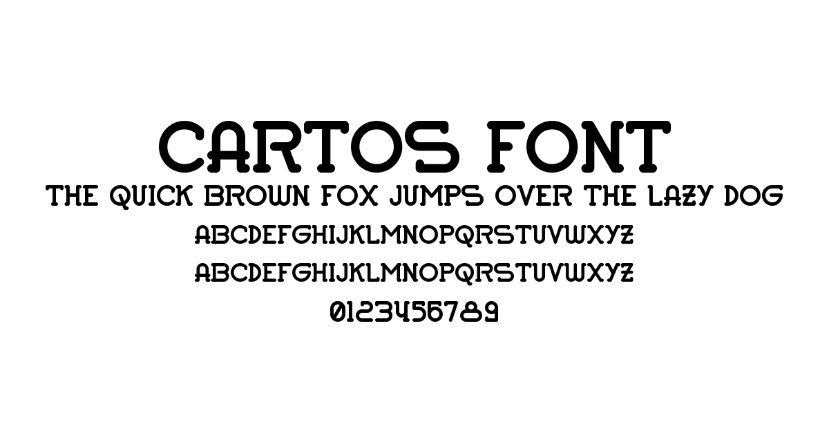 Cartos Font preview
