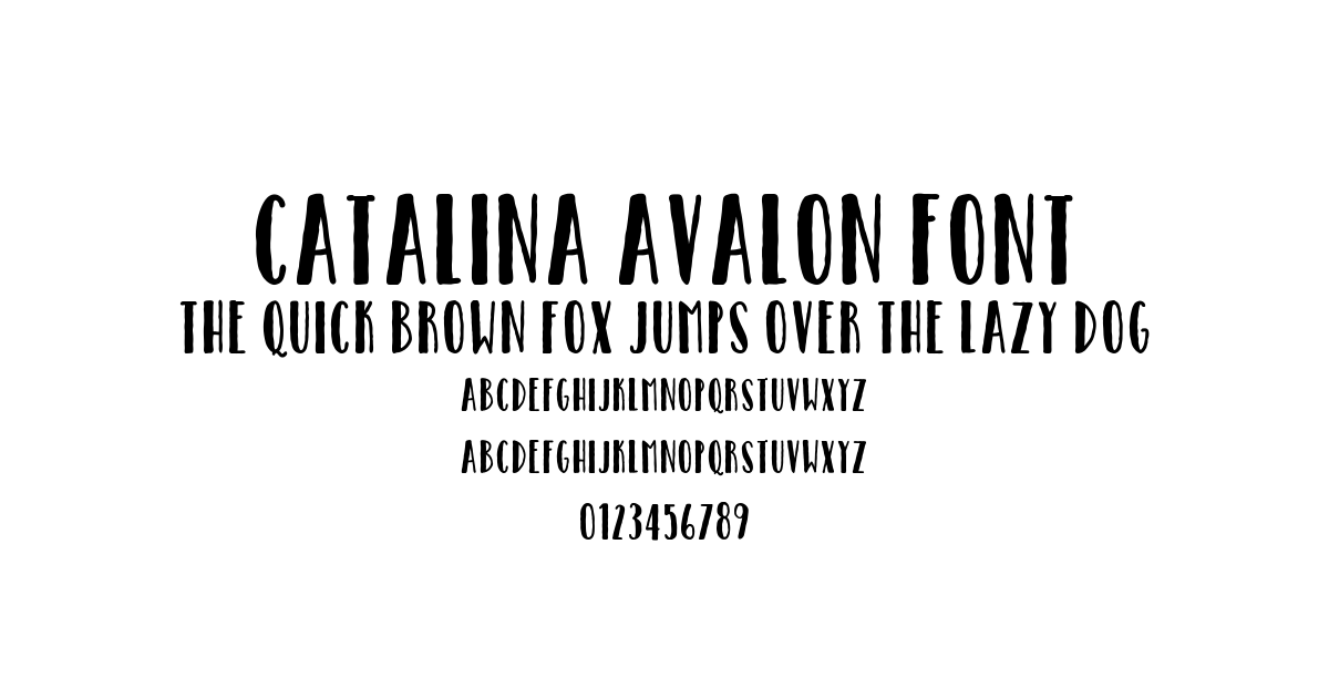 Catalina Avalon Font preview