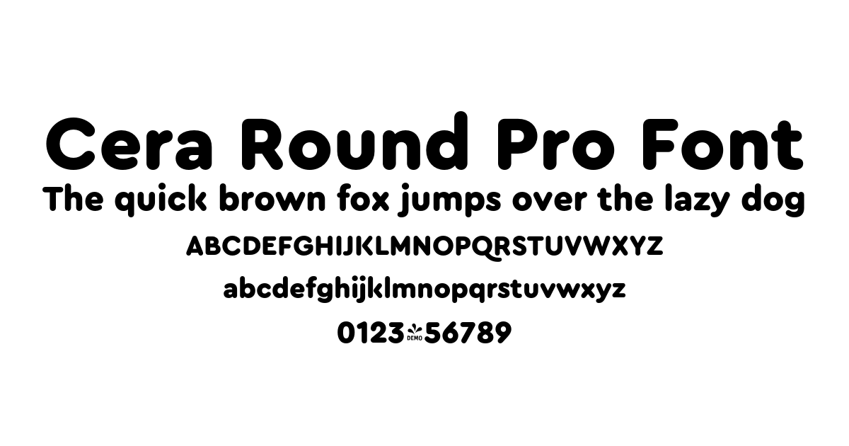 Cera Round Pro Font font preview