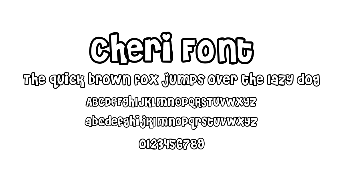 Cheri Font font preview