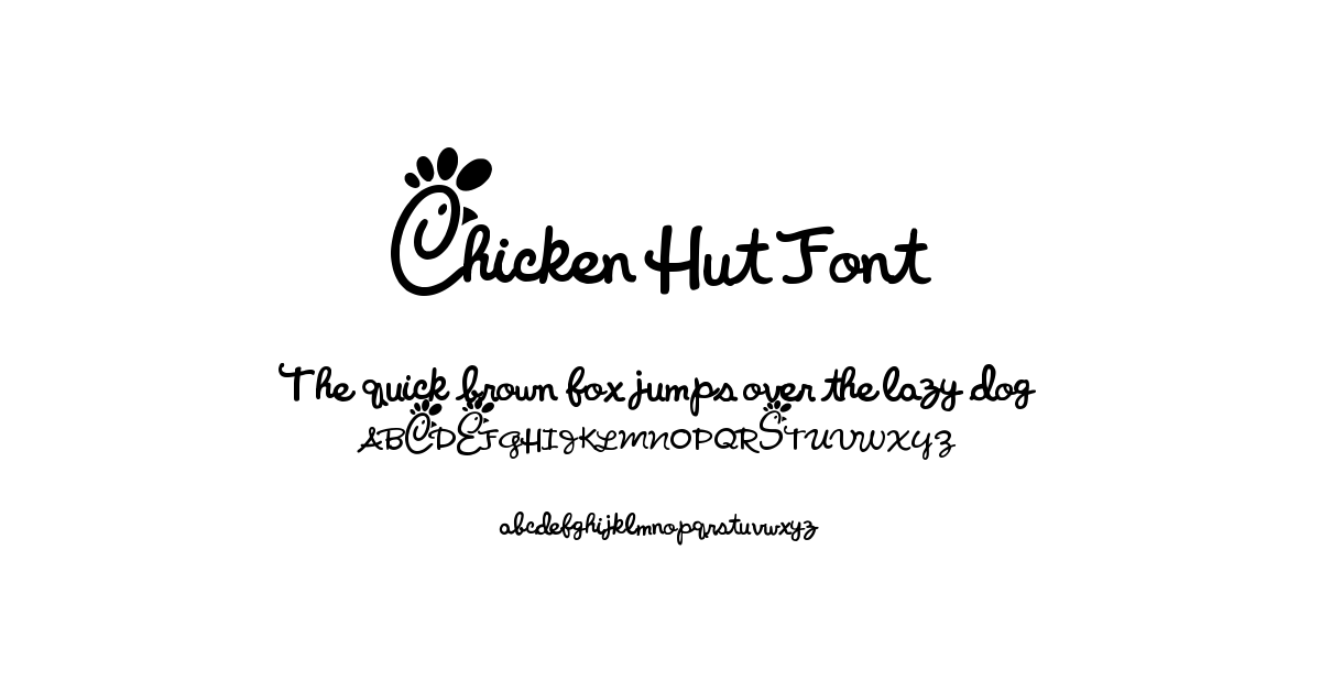 Chicken Hut Font font preview