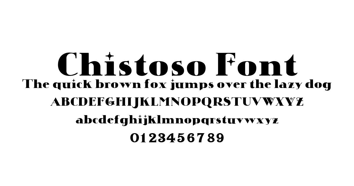 Chistoso Font preview