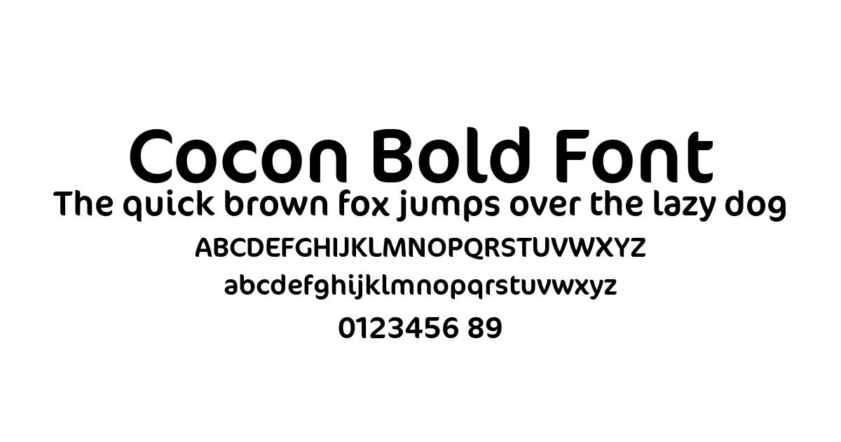 Cocon Bold Font font preview