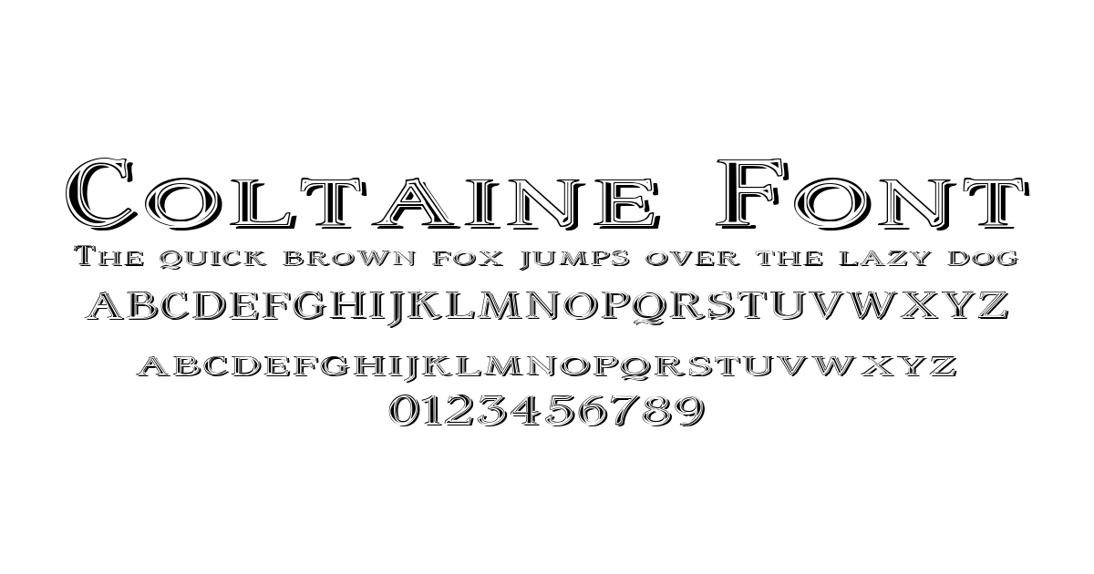 Coltaine Font font preview