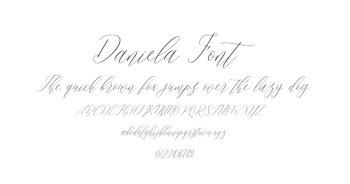 Daniela Font font preview