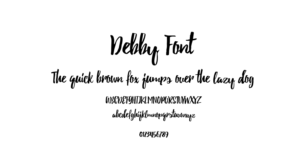 Debby Font preview