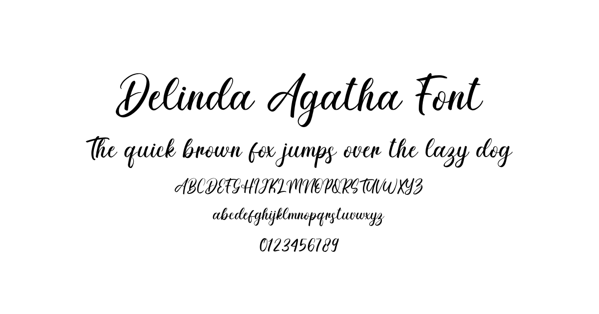 Delinda Agatha Font preview