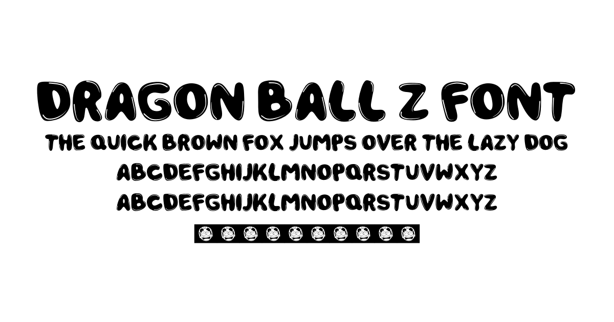 Dragon Ball Z Font font preview