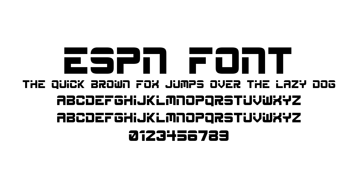 Espn Font font preview