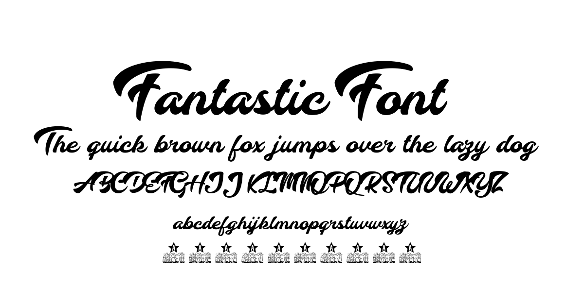 Fantastic Font font preview