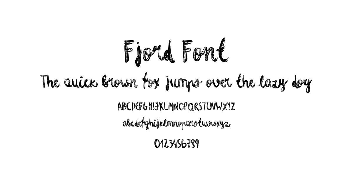 Fjord Font font preview