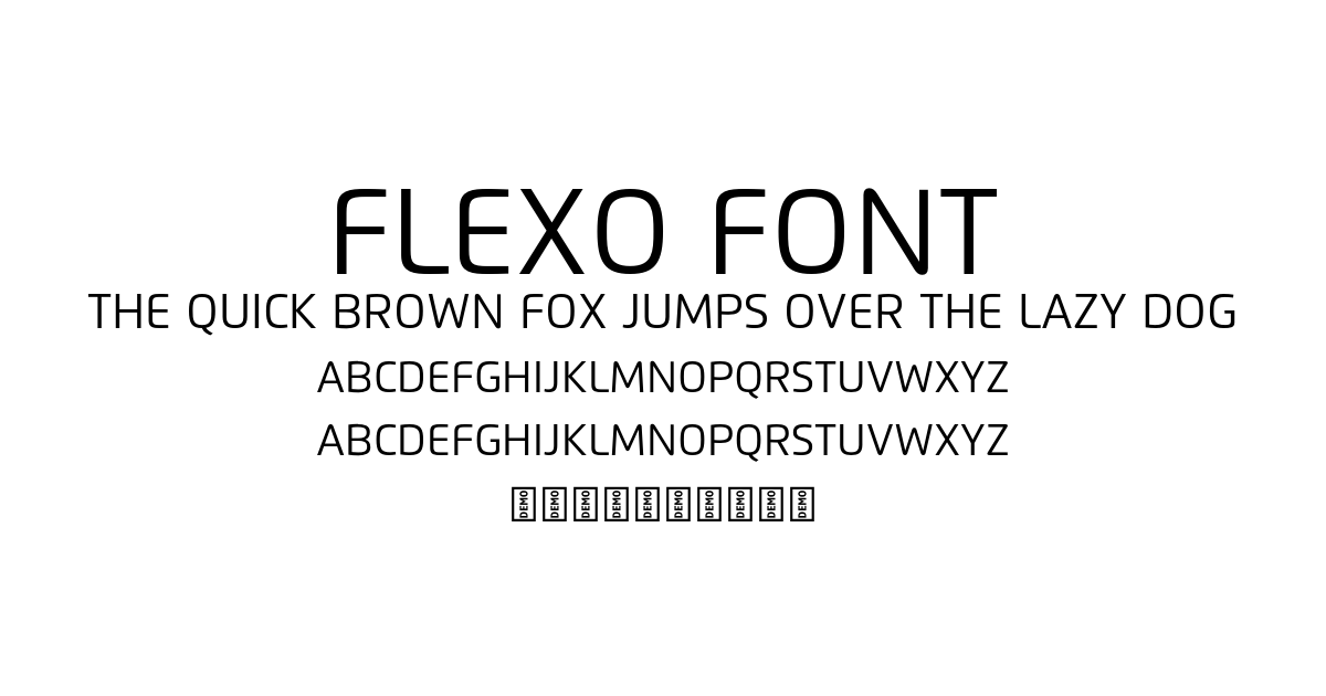 Flexo Font font preview