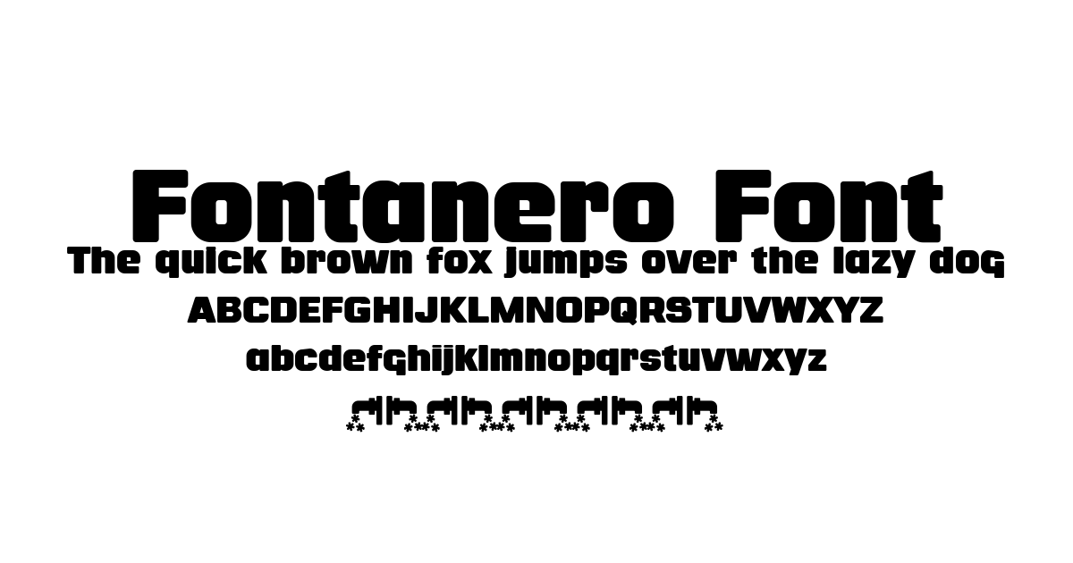 Fontanero Font font preview