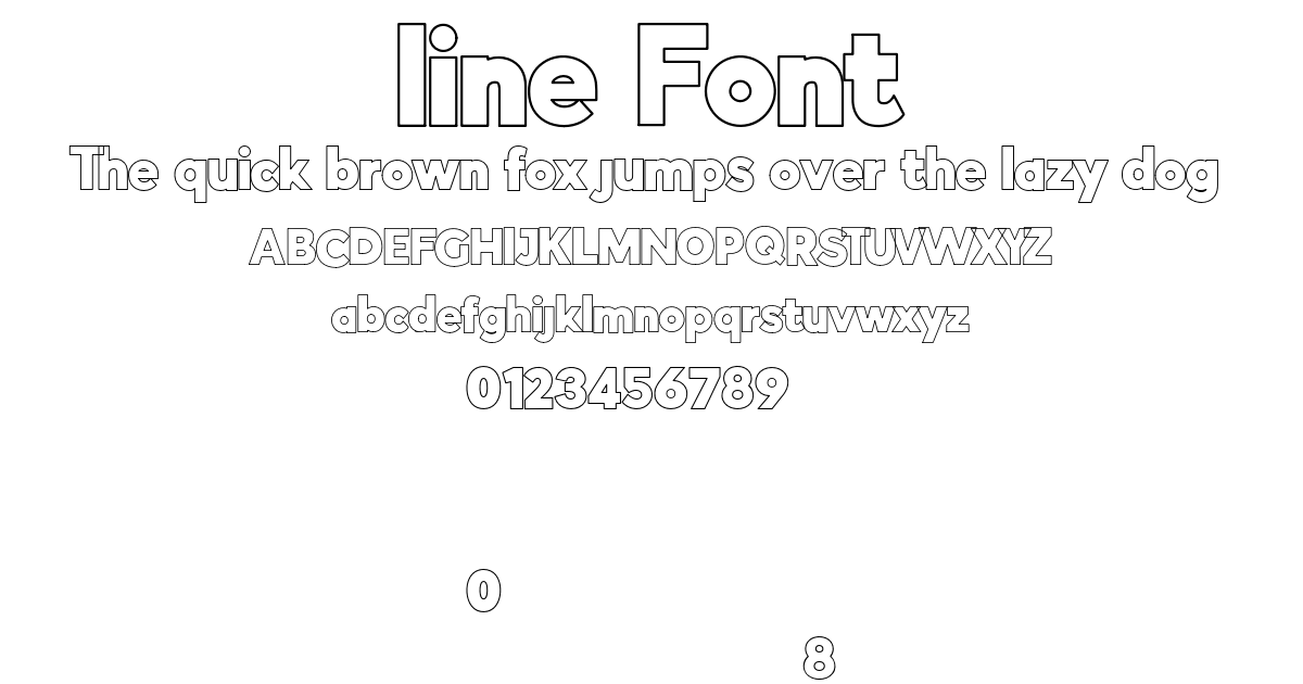 line Font font preview