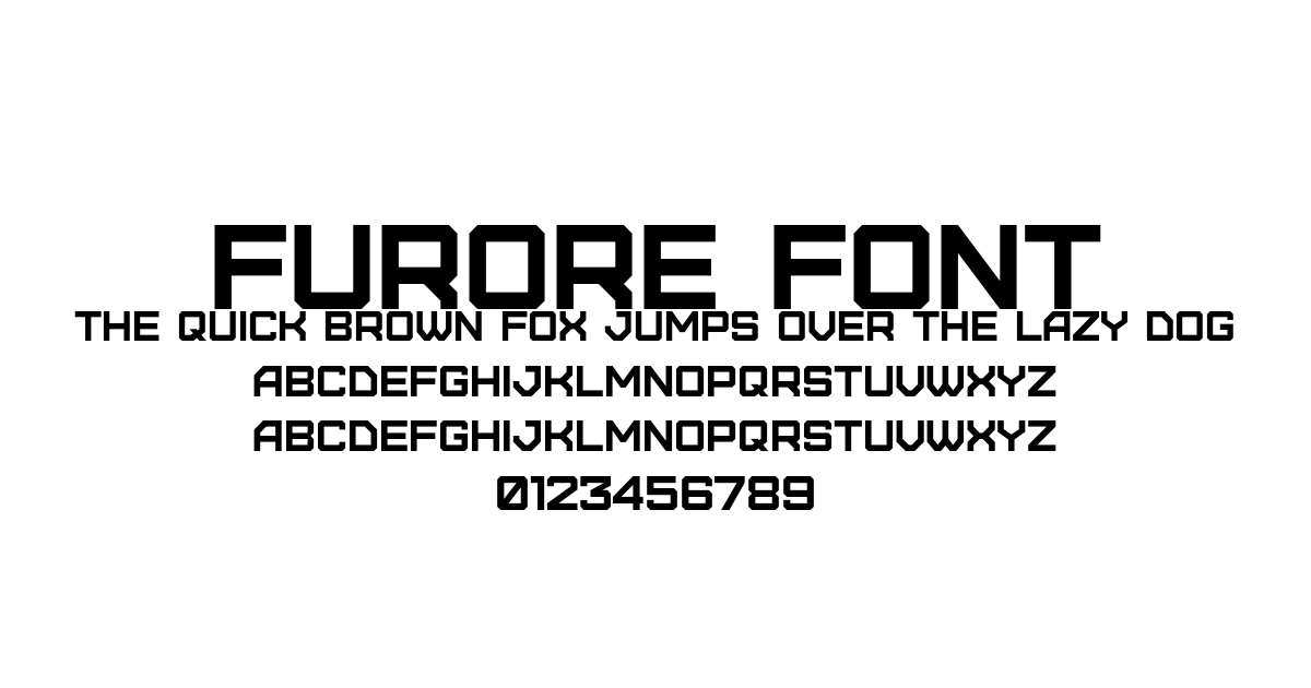 Furore Font font preview