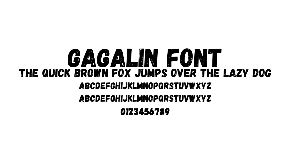 Gagalin Font font preview