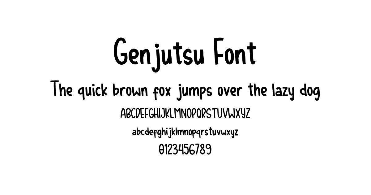 Genjutsu Font font preview