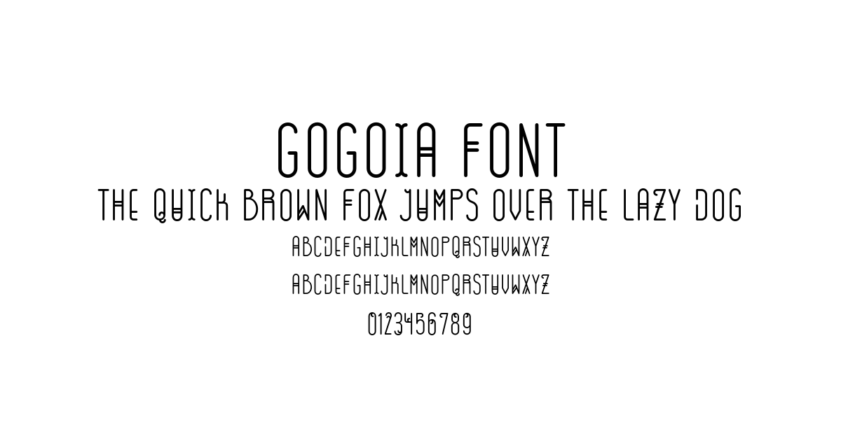 Gogoia Font font preview