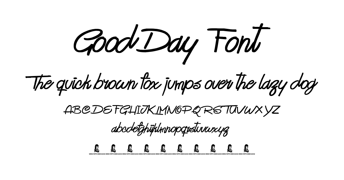 GoodDay Font font preview