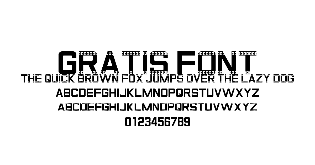 Gratis Font preview