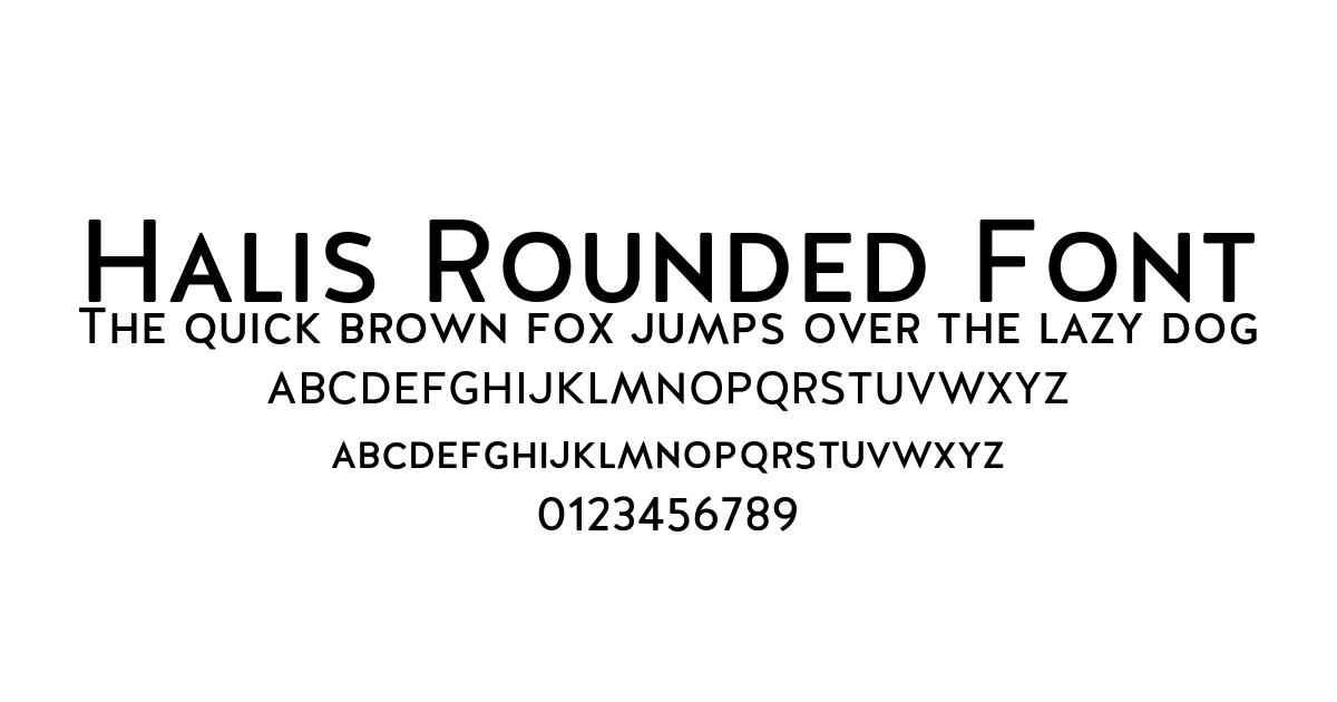 Halis Rounded Font font preview