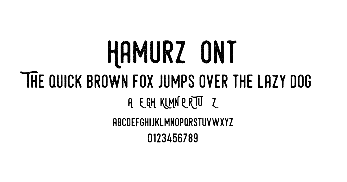 Hamurz Font font preview