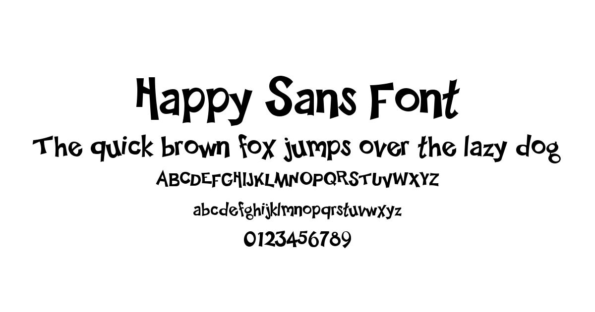 Happy Sans Font font preview