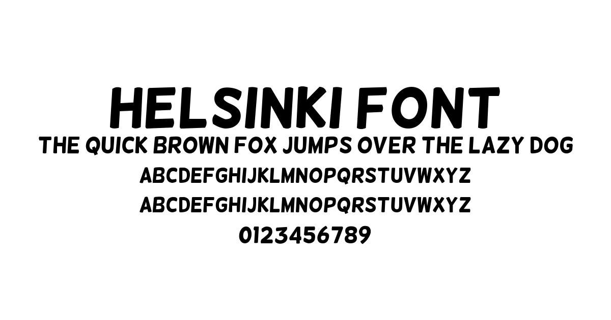Helsinki Font preview