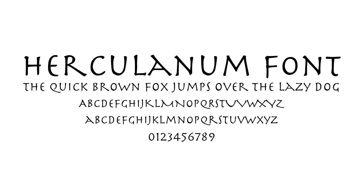 Herculanum Font font preview