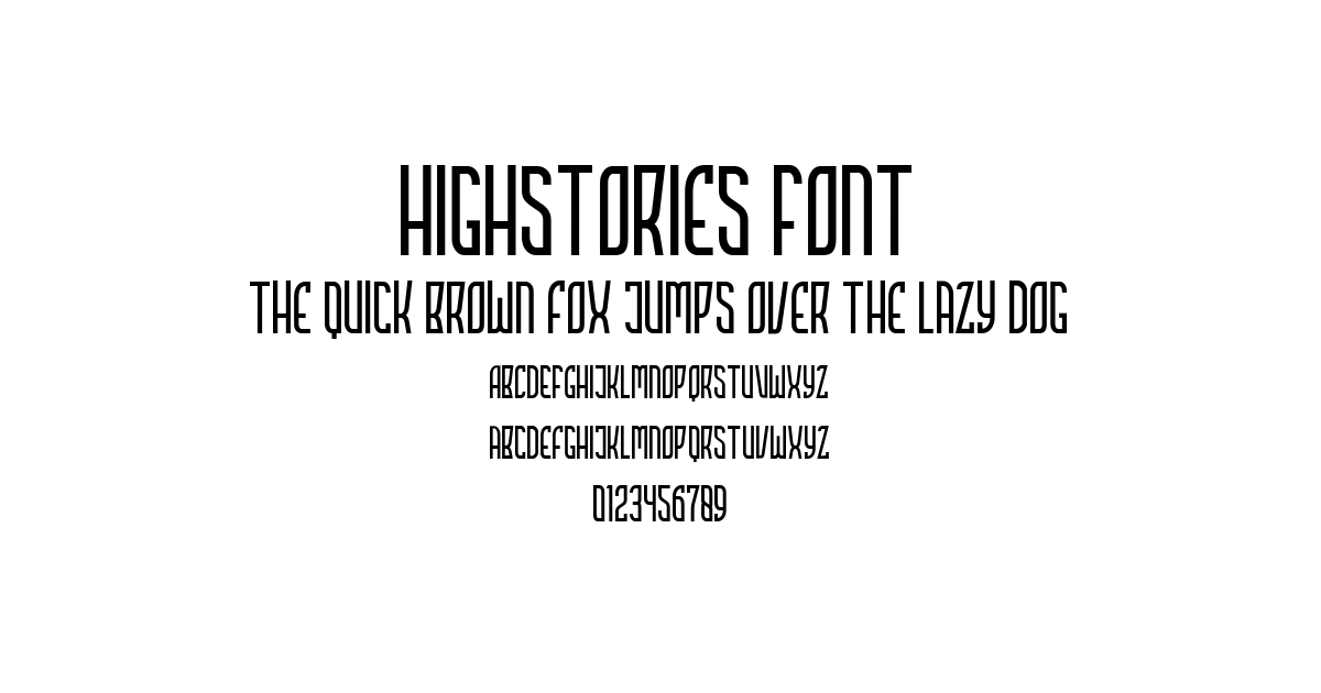 Highstories Font font preview