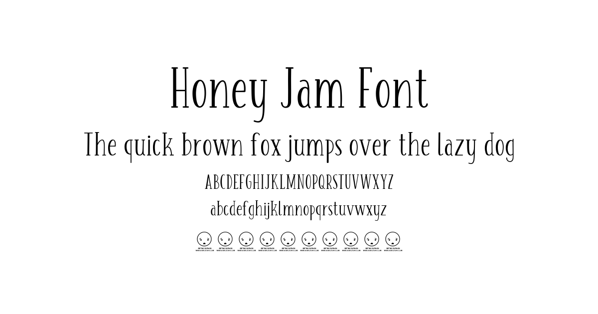 Honey Jam Font font preview