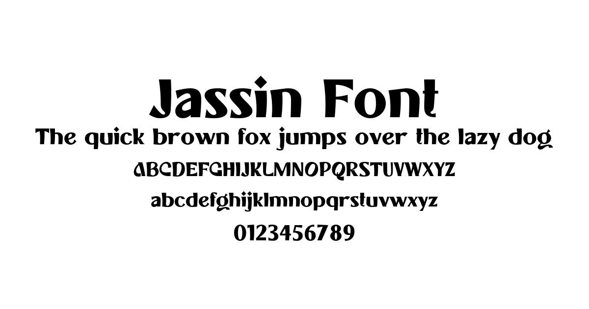 Jassin Font font preview