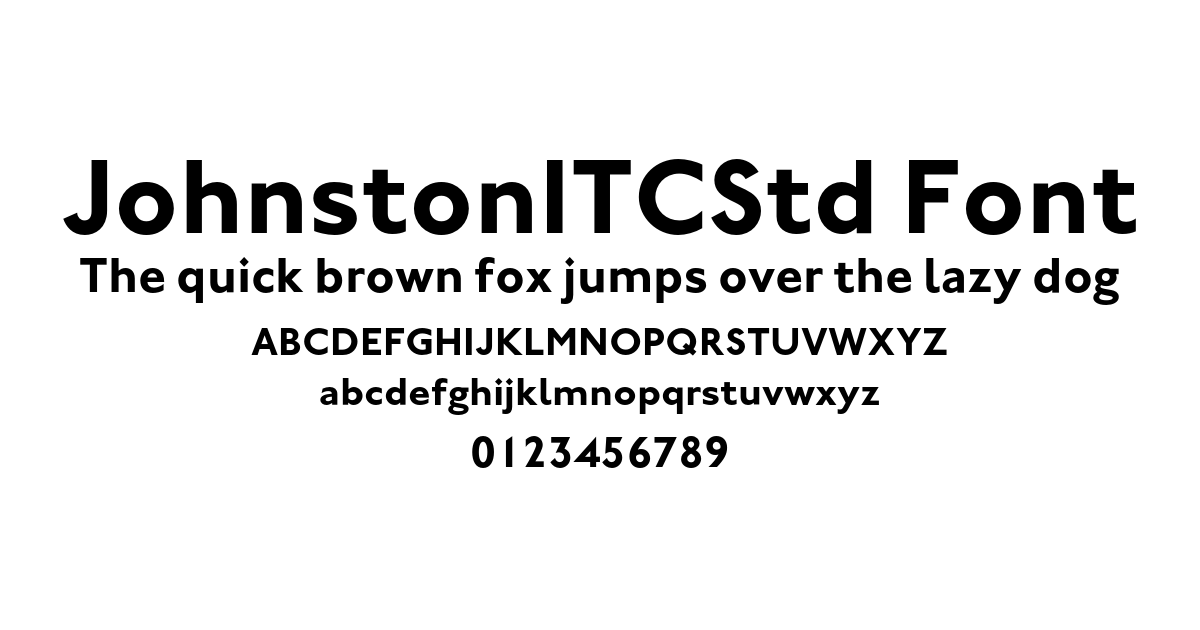 JohnstonITCStd Font font preview