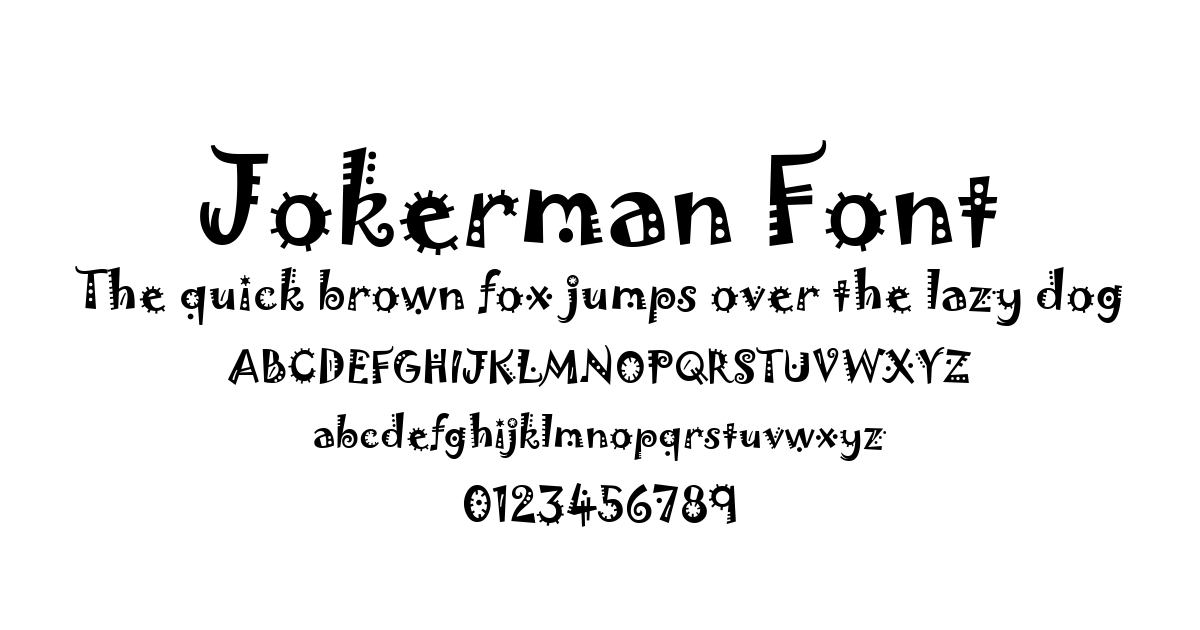 Jokerman Font font preview