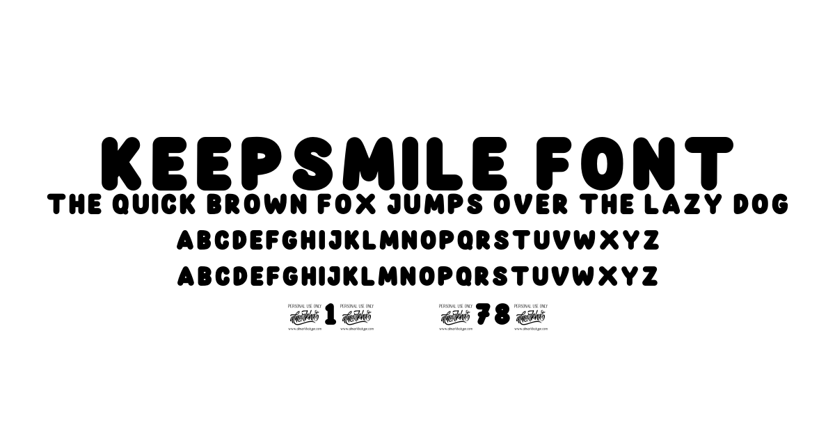 Keepsmile Font preview