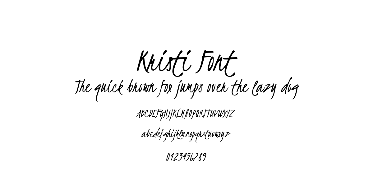 Kristi Font preview