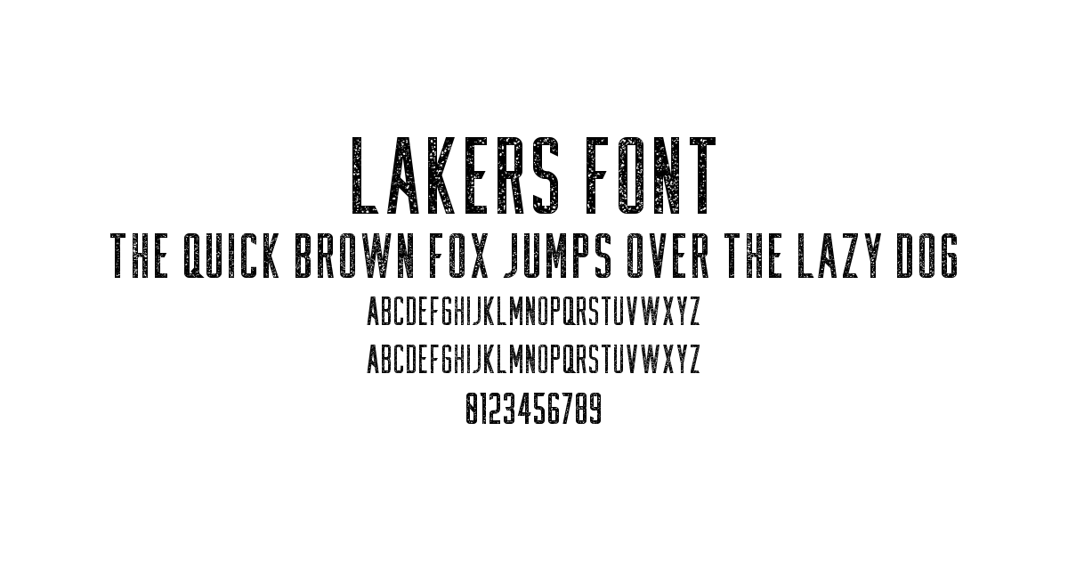 Lakers Font font preview