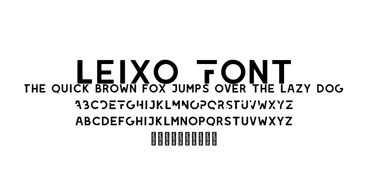 Leixo Font preview