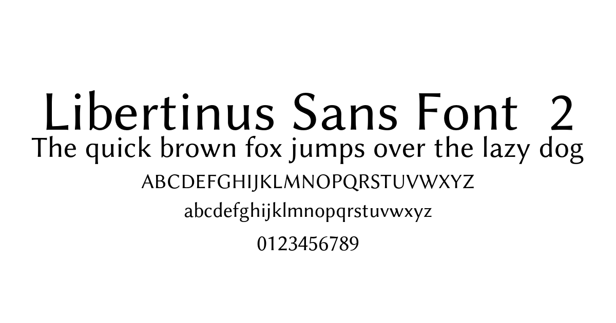 Libertinus Sans Font  2 preview